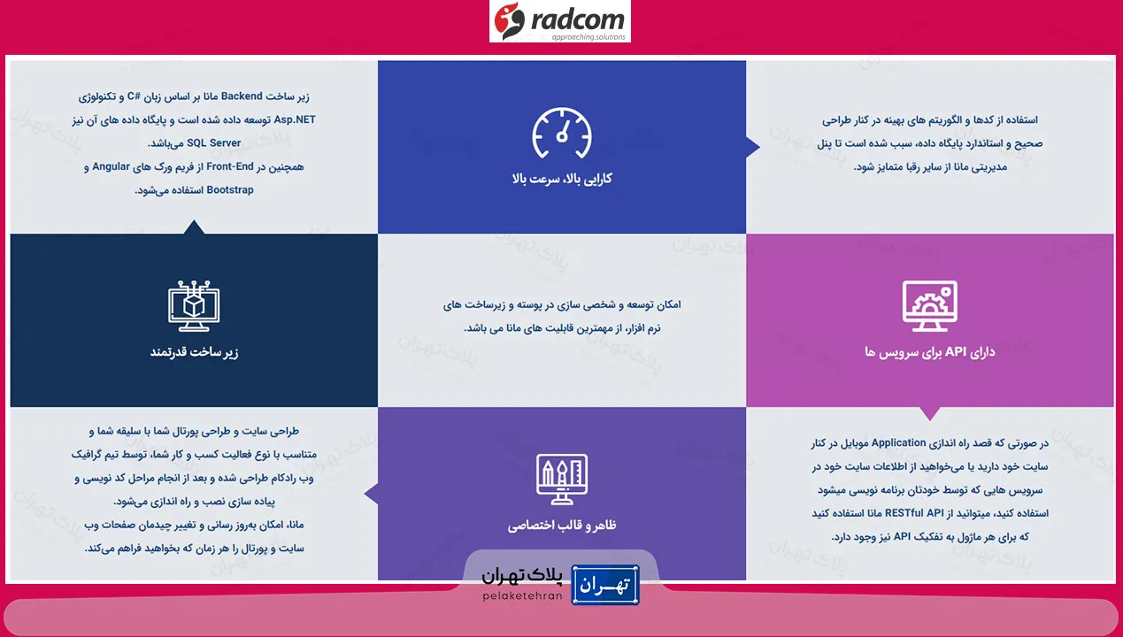 وب سایت شرکت طراحی سایت رادکام