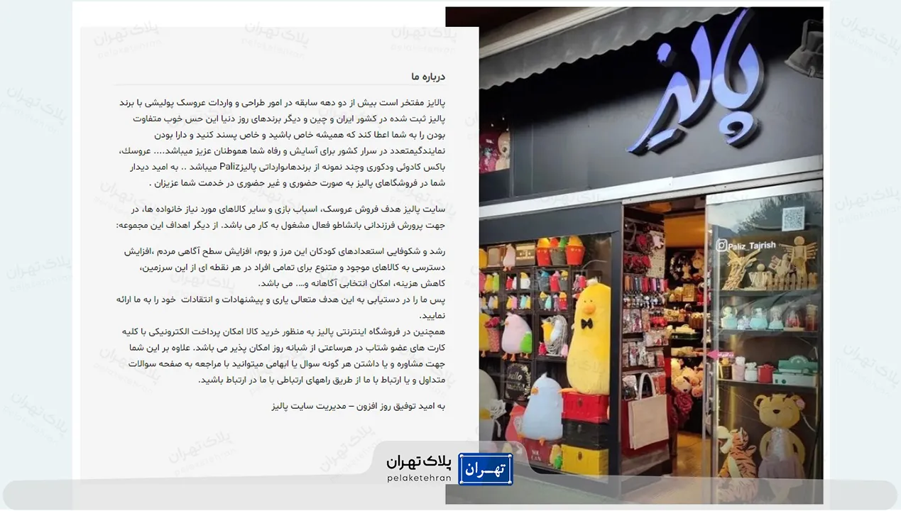 اسباب بازی فروشی پالیز
