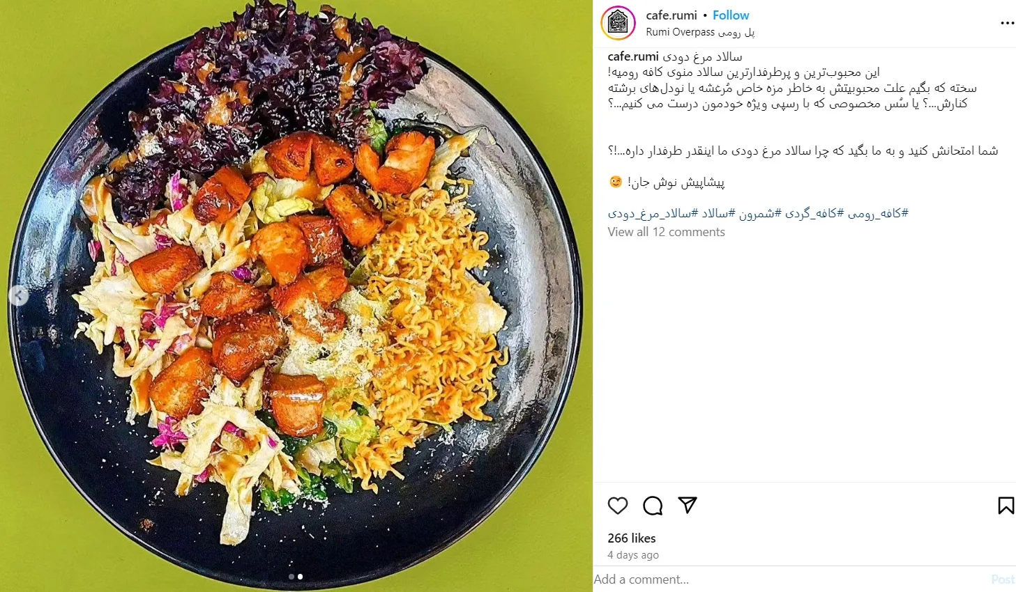 اینستاگرام کافه رومی