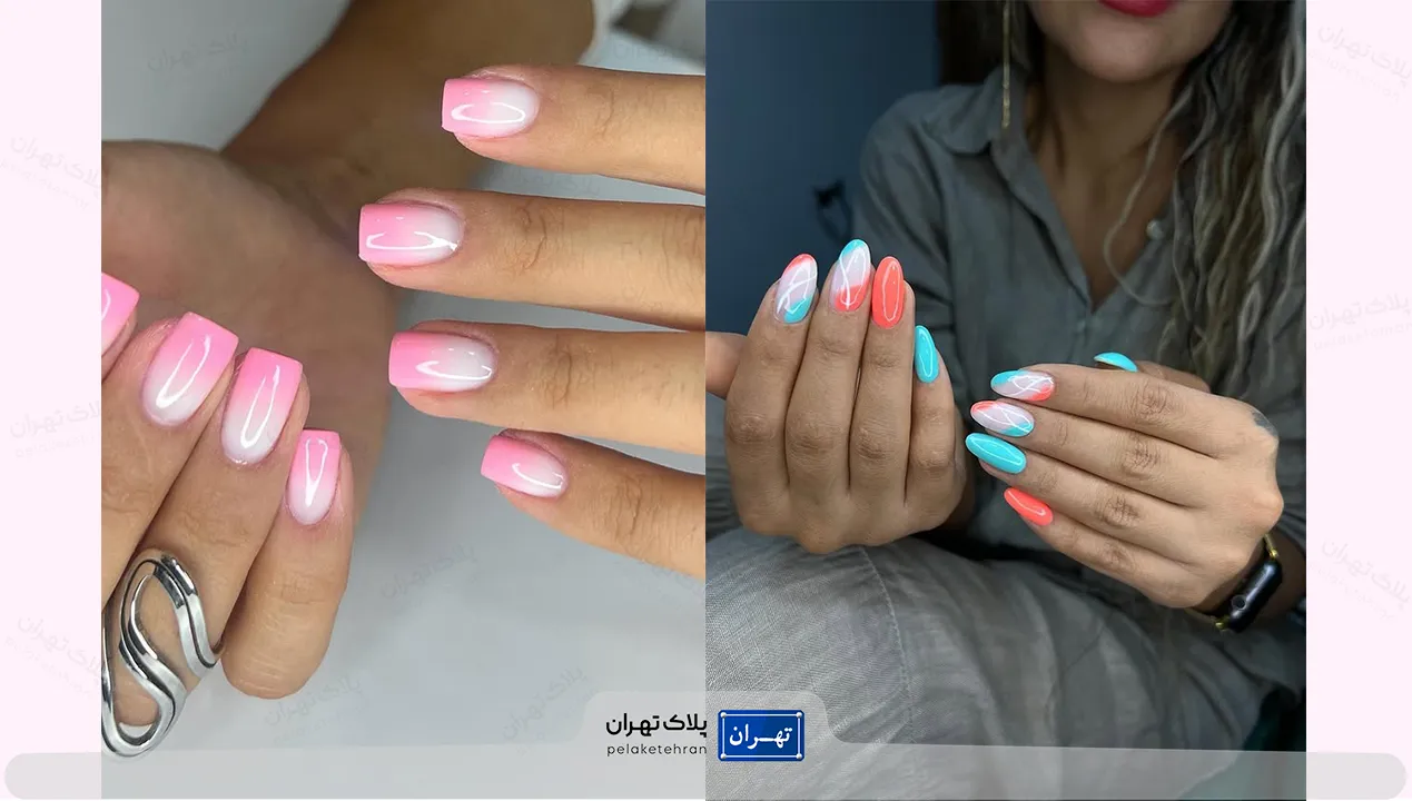 خدمات ناخن سالن آرایشی و زیبایی گلناز