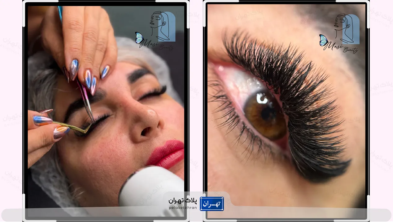 خدمات مژه سالن زیبایی و میکاپ بناز