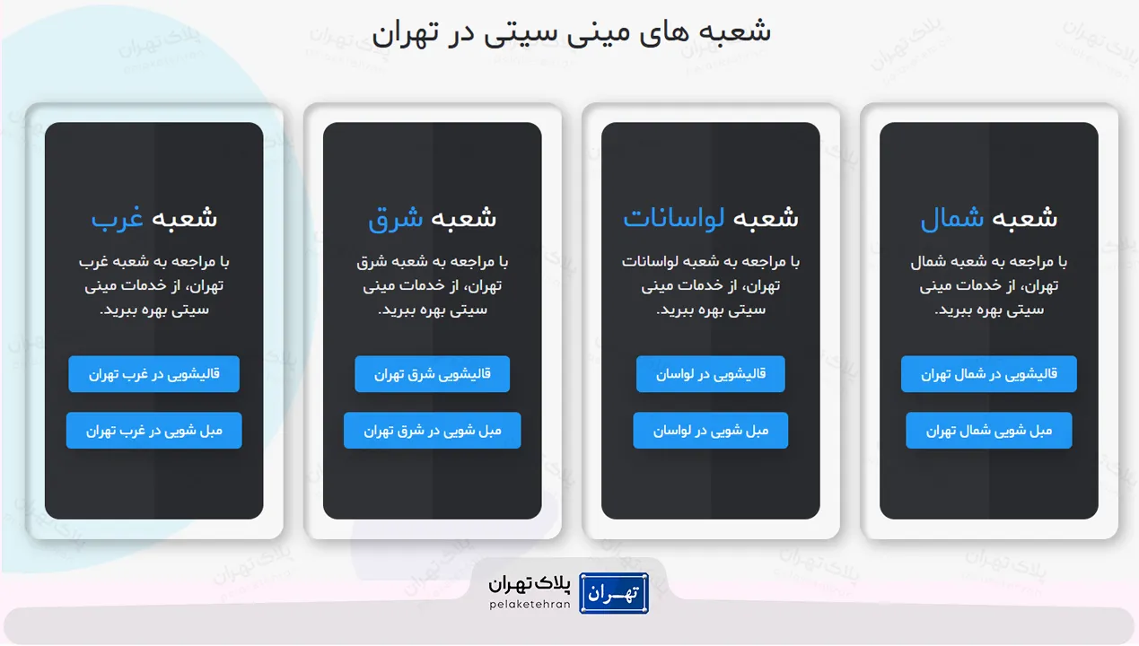 شعبه های قالیشویی مینی سیتی